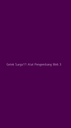 Tampilan Antarmuka Aplikasi Gelek Surga11 Alat Pengembang Web - 3