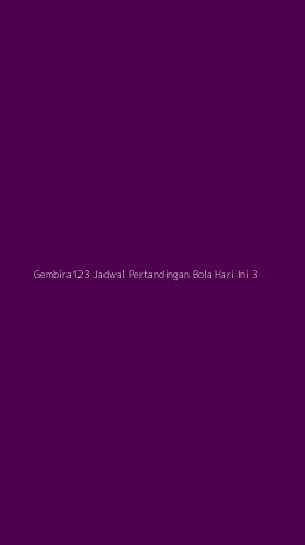 Tampilan Antarmuka Aplikasi Gembira123 Jadwal Pertandingan Bola Hari Ini - 3