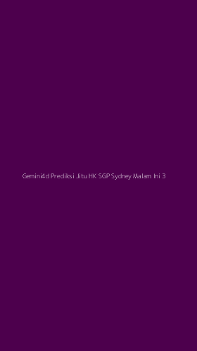 Tampilan Antarmuka Aplikasi Gemini4d Prediksi Jitu Hk Sgp Sydney Malam Ini - 3