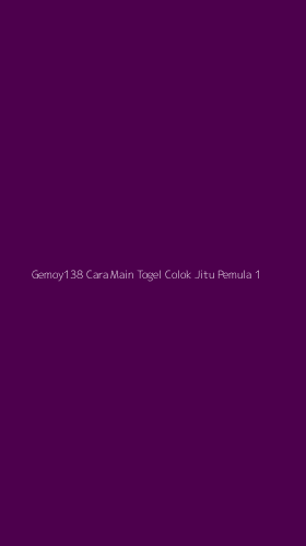 Tampilan Antarmuka Aplikasi Gemoy138 Cara Main Togel Colok Jitu Pemula - 1