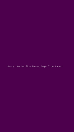 Tampilan Antarmuka Aplikasi Gemoytoto Slot Situs Pasang Angka Togel Aman - 4