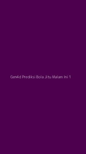 Tampilan Antarmuka Aplikasi Gen4d Prediksi Bola Jitu Malam Ini - 1
