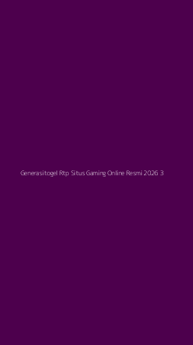 Tampilan Antarmuka Aplikasi Generasitogel Rtp Situs Gaming Online Resmi 2026 - 3