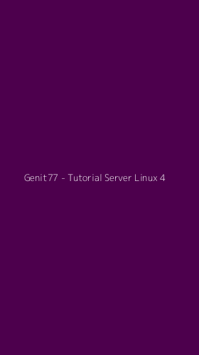 Tampilan Antarmuka Aplikasi Genit77 - Tutorial Server Linux - 4