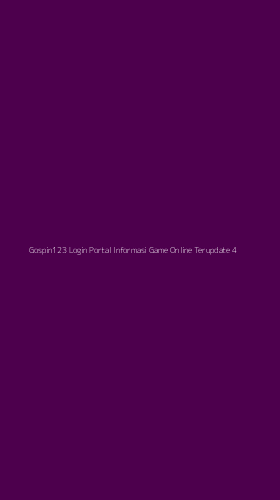 Tampilan Antarmuka Aplikasi Gospin123 Login Portal Informasi Game Online Terupdate - 4