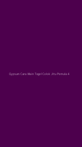 Tampilan Antarmuka Aplikasi Gypsum Cara Main Togel Colok Jitu Pemula - 4
