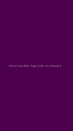 Tampilan Antarmuka Aplikasi H2slot Cara Main Togel Colok Jitu Pemula - 4