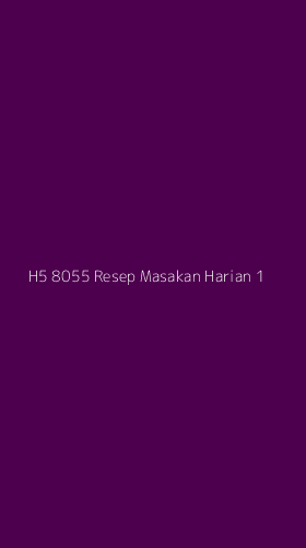 Tampilan Antarmuka Aplikasi H5 8055 Resep Masakan Harian - 1