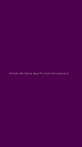 Tampilan Antarmuka Aplikasi H5 Hoki Win Daftar Akun Pro Slot Internasional - 4
