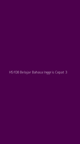 Tampilan Antarmuka Aplikasi H5f08 Belajar Bahasa Inggris Cepat - 3