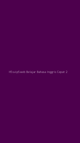 Tampilan Antarmuka Aplikasi H5svip5web Belajar Bahasa Inggris Cepat - 2