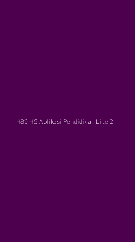 Tampilan Antarmuka Aplikasi H89 H5 Aplikasi Pendidikan Lite - 2