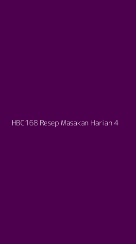 Tampilan Antarmuka Aplikasi Hbc168 Resep Masakan Harian - 4