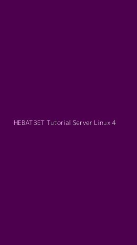Tampilan Antarmuka Aplikasi Hebatbet Tutorial Server Linux - 4