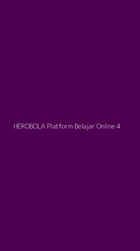 Tampilan Antarmuka Aplikasi Herobola Platform Belajar Online - 4