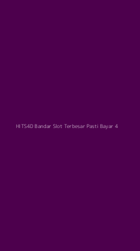 Tampilan Antarmuka Aplikasi Hits4d Bandar Slot Terbesar Pasti Bayar - 4
