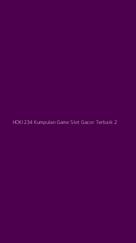 Tampilan Antarmuka Aplikasi Hoki234 Kumpulan Game Slot Gacor Terbaik - 2