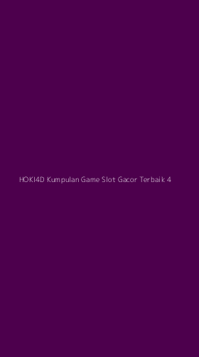 Tampilan Antarmuka Aplikasi Hoki4d Kumpulan Game Slot Gacor Terbaik - 4