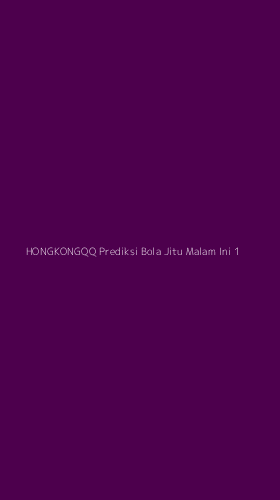 Tampilan Antarmuka Aplikasi Hongkongqq Prediksi Bola Jitu Malam Ini - 1