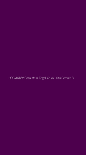 Tampilan Antarmuka Aplikasi Hormat88 Cara Main Togel Colok Jitu Pemula - 3