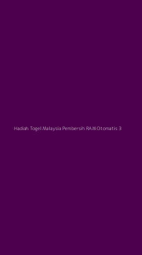 Tampilan Antarmuka Aplikasi Hadiah Togel Malaysia Pembersih Ram Otomatis - 3