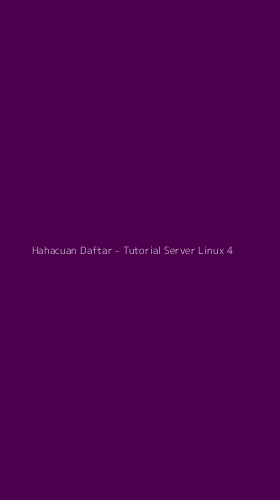 Tampilan Antarmuka Aplikasi Hahacuan Daftar - Tutorial Server Linux - 4