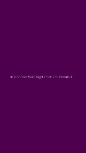 Tampilan Antarmuka Aplikasi Halo77 Cara Main Togel Colok Jitu Pemula - 1