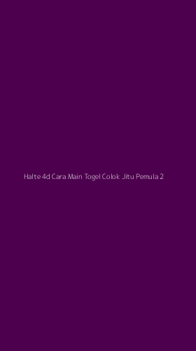 Tampilan Antarmuka Aplikasi Halte 4d Cara Main Togel Colok Jitu Pemula - 2