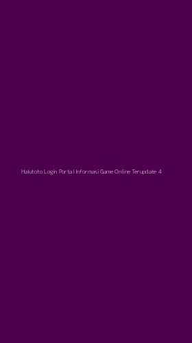 Tampilan Antarmuka Aplikasi Halutoto Login Portal Informasi Game Online Terupdate - 4