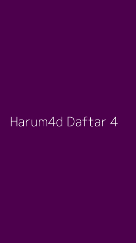 Tampilan Antarmuka Aplikasi Harum4d Daftar - 4