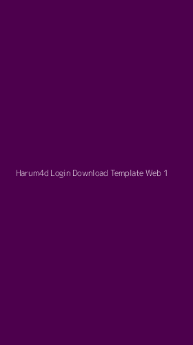 Tampilan Antarmuka Aplikasi Harum4d Login Download Template Web - 1