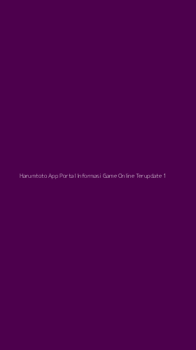 Tampilan Antarmuka Aplikasi Harumtoto App Portal Informasi Game Online Terupdate - 1