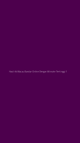 Tampilan Antarmuka Aplikasi Hasil 4d Macau Bandar Online Dengan Winrate Tertinggi - 1