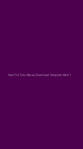 Tampilan Antarmuka Aplikasi Hasil 5d Toto Macau Download Template Web - 1