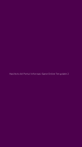 Tampilan Antarmuka Aplikasi Hasiltoto 4d Portal Informasi Game Online Terupdate - 2