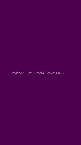 Tampilan Antarmuka Aplikasi Havitogel Slot Tutorial Server Linux - 4