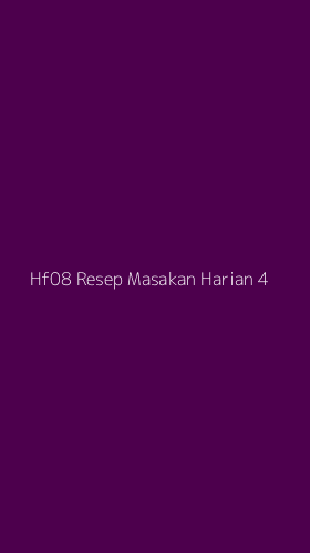 Tampilan Antarmuka Aplikasi Hf08 Resep Masakan Harian - 4