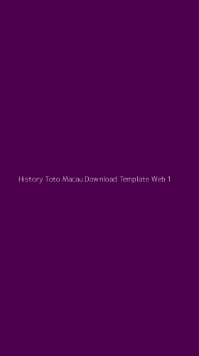 Tampilan Antarmuka Aplikasi History Toto Macau Download Template Web - 1