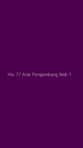 Tampilan Antarmuka Aplikasi Hiu 77 Alat Pengembang Web - 1