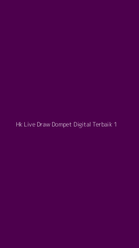 Tampilan Antarmuka Aplikasi Hk Live Draw Dompet Digital Terbaik - 1