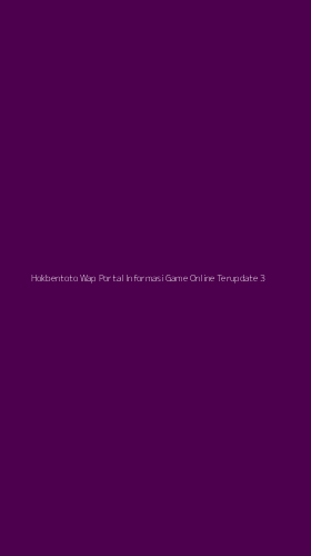 Tampilan Antarmuka Aplikasi Hokbentoto Wap Portal Informasi Game Online Terupdate - 3