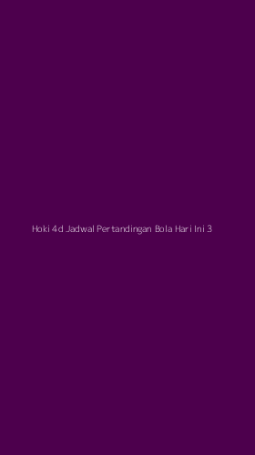 Tampilan Antarmuka Aplikasi Hoki 4d Jadwal Pertandingan Bola Hari Ini - 3