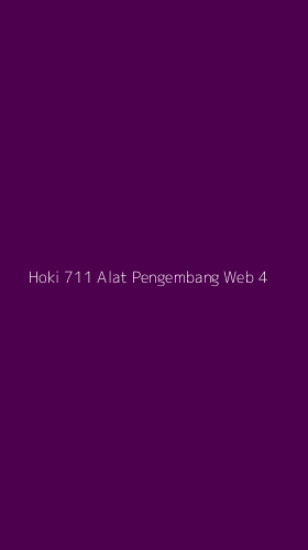 Tampilan Antarmuka Aplikasi Hoki 711 Alat Pengembang Web - 4