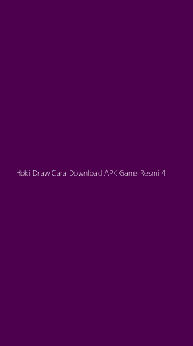 Tampilan Antarmuka Aplikasi Hoki Draw Cara Download Apk Game Resmi - 4