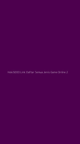 Tampilan Antarmuka Aplikasi Hoki5000 Link Daftar Semua Jenis Game Online - 2