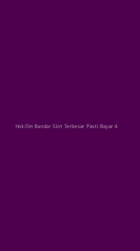 Tampilan Antarmuka Aplikasi Hoki5m Bandar Slot Terbesar Pasti Bayar - 4