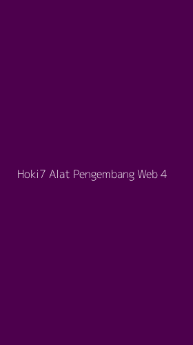 Tampilan Antarmuka Aplikasi Hoki7 Alat Pengembang Web - 4
