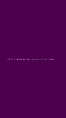 Tampilan Antarmuka Aplikasi Hoki70 Pools Bandar Togel Terpercaya Bonus Harian - 1