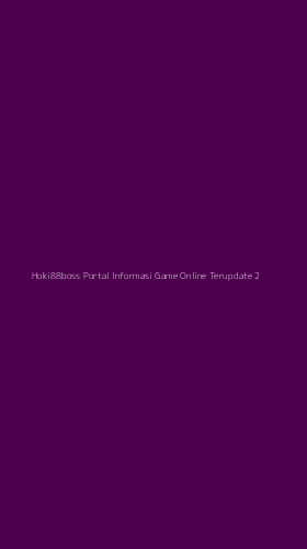 Tampilan Antarmuka Aplikasi Hoki88boss Portal Informasi Game Online Terupdate - 2