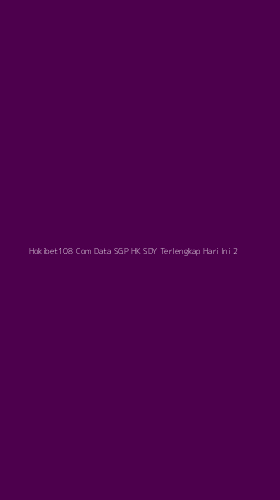 Tampilan Antarmuka Aplikasi Hokibet108 Com Data Sgp Hk Sdy Terlengkap Hari Ini - 2